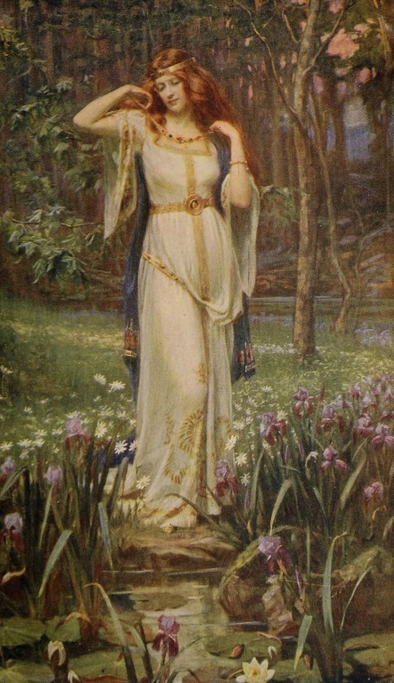 «Фрейя с ожерельем», Дж. Д. Пенроуз, 1913